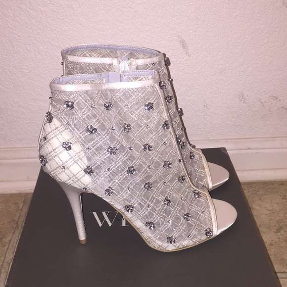 White by Vera Wang Shoes - Vera Wang by White Lattice Bootie